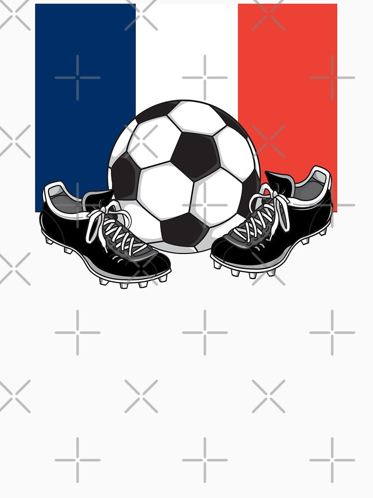 FOOTBALL FRANCE SOCCER FRENCH FLAG by SportsT-Shirts