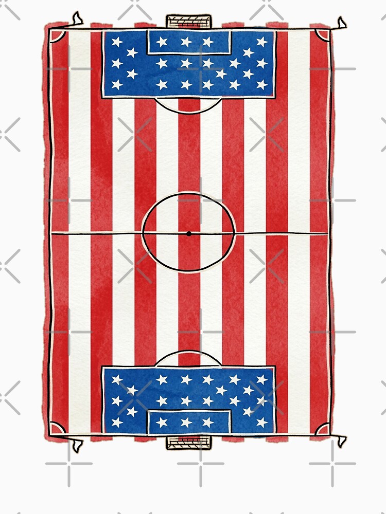 Vintage USA Soccer Field Flag. by EunsooLee