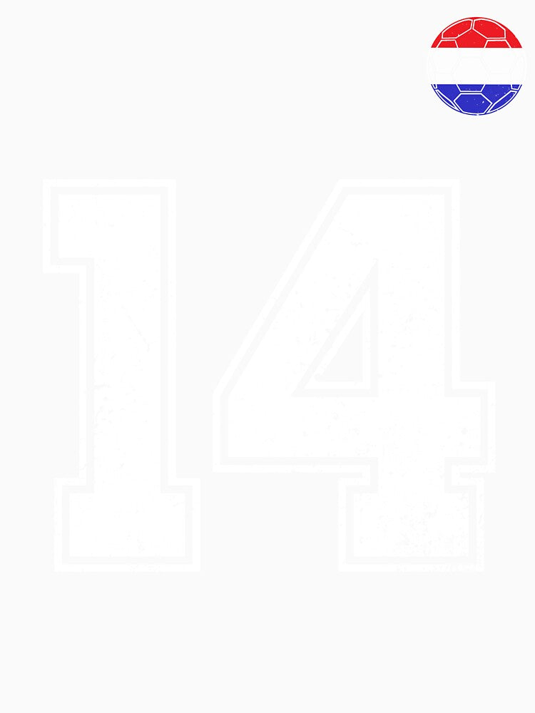 Netherlands Soccer Number 14 Vintage Sports Fan by LiviuGligoros