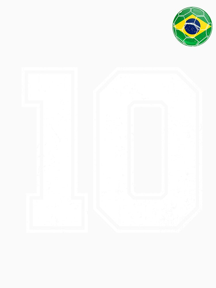 Number 10 Brazil Futbol Football Brazilian soccer Flag Jersey by RoyesButler