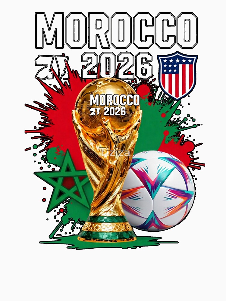 Morocco Football 2026 – Atlas Lions Fan Graphic Soccer Dreams by Tiziza