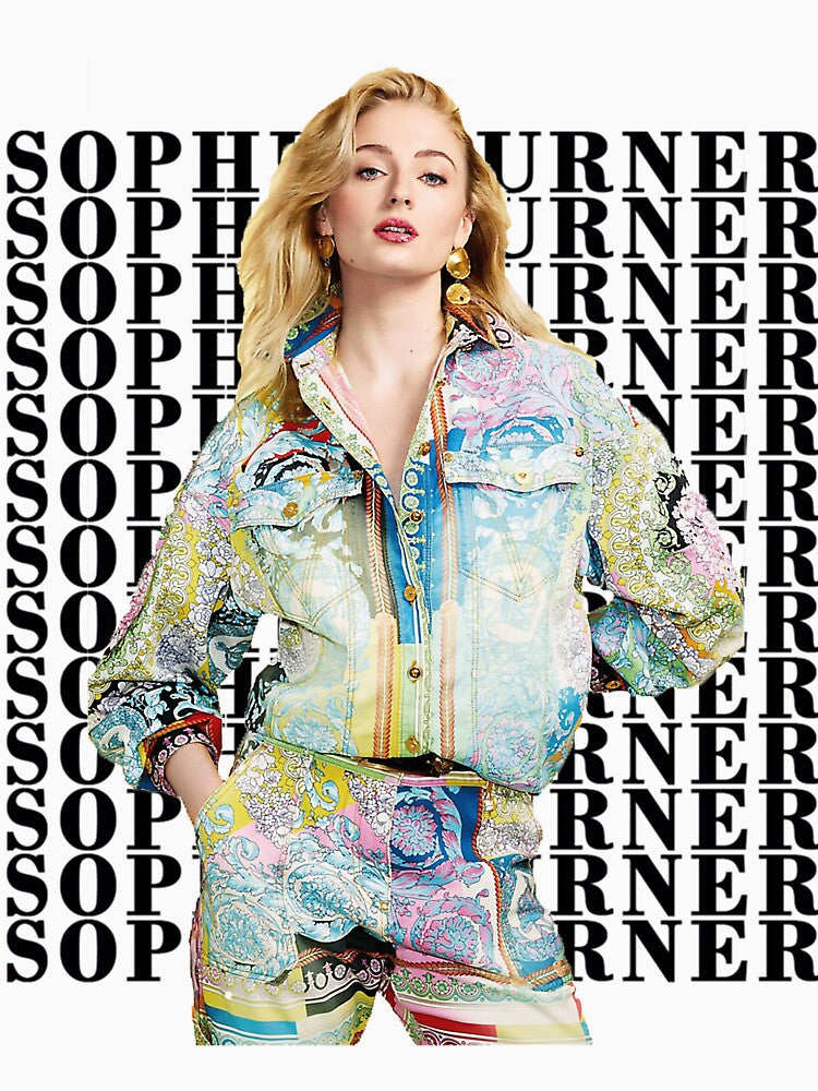Sophie Turner Fashion Collage Design Retro Pop Art Gift For Fans by DanielDelagra
