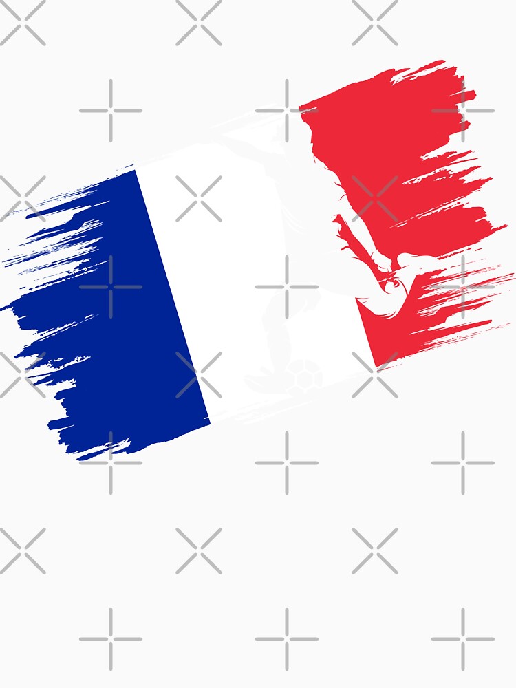 France Flag Football Soccer Fan Jersey by xtocky