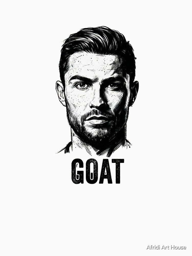 The G.O.A.T. – Cristiano Ronaldo Legend Sketch by Afridi Art House