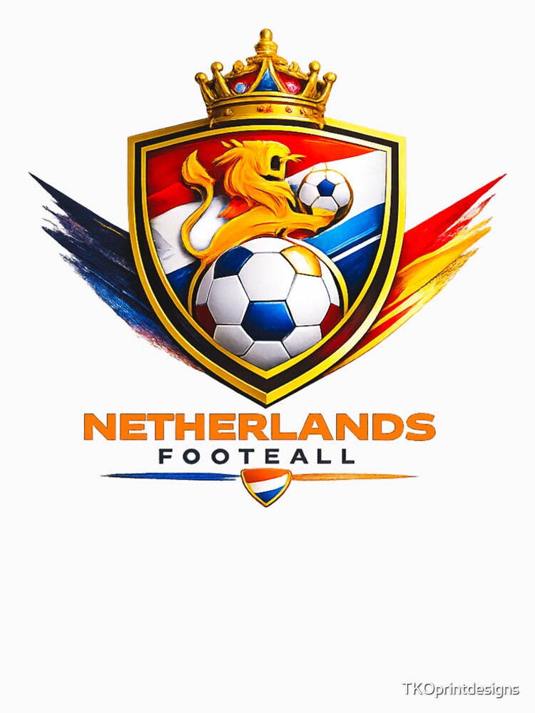 Netherlands Football Ultra Modern Minimal Soccer Design by TKOprintdesigns