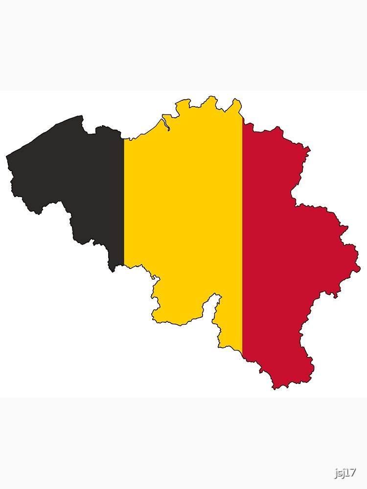 Belgium Flag Map by jsj17