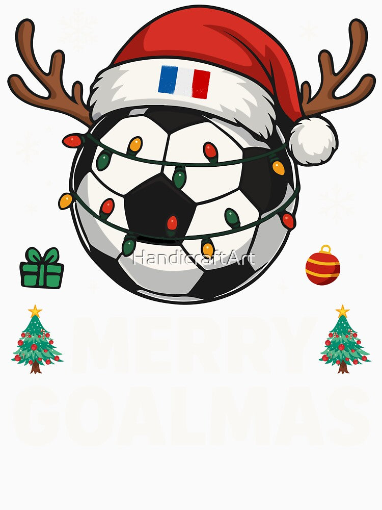Merry Goalmas France - Funny Soccer Christmas by HandicraftArt
