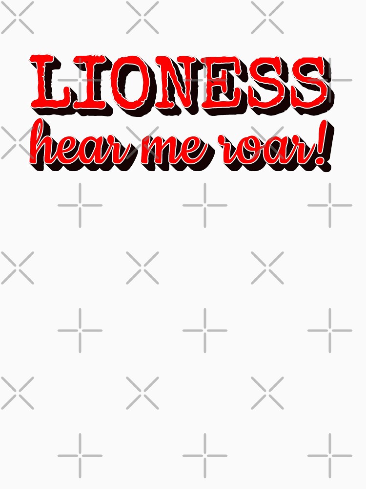 Lioness Hear Me Roar Fun Women's Football Design by TrulyEpoque