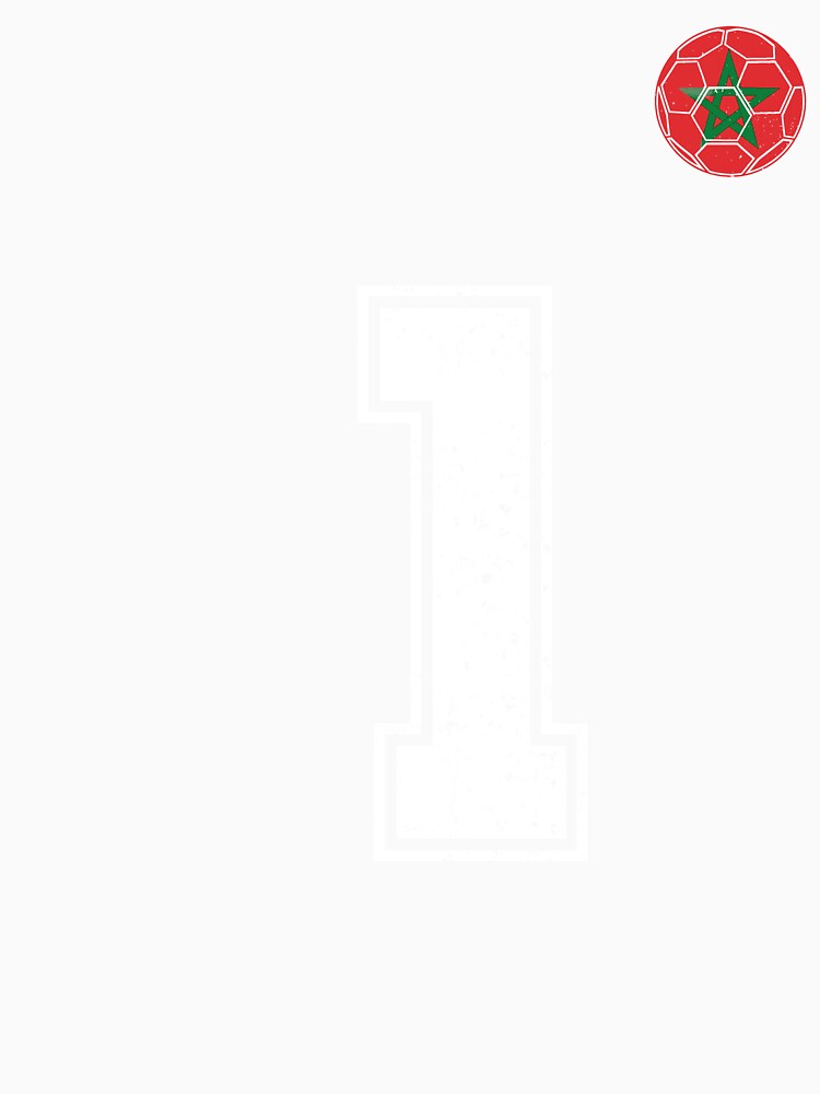 Morocco Soccer Number 1 Vintage Sports Fan by OliviaHayesArt