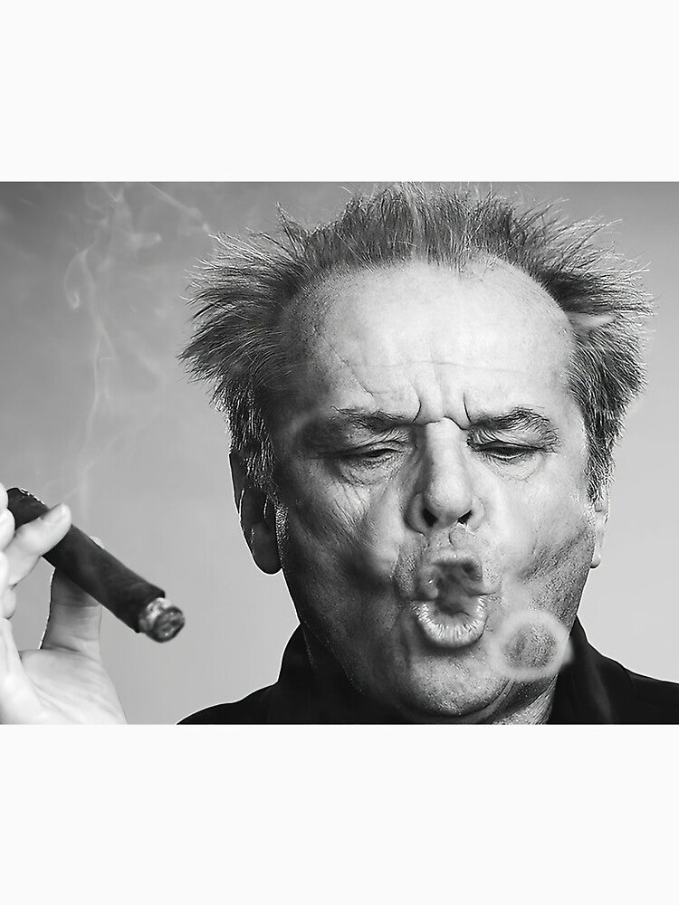 ;Jack Nicholson, Cigar, Smoke poster by jamesdbradle
