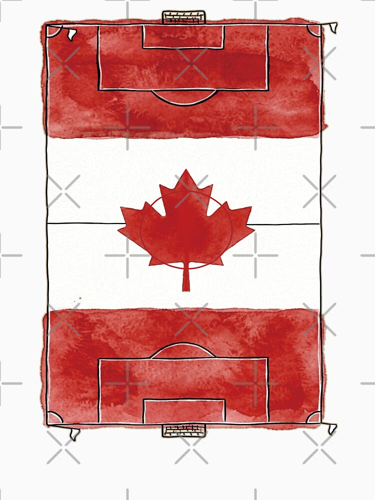 Vintage Canada Soccer Field Flag. by EunsooLee