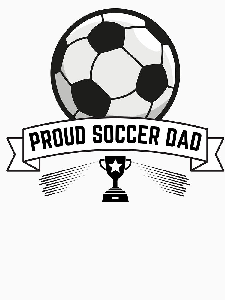 Proud Soccer Dad Funny Gift For Father by SantisLab