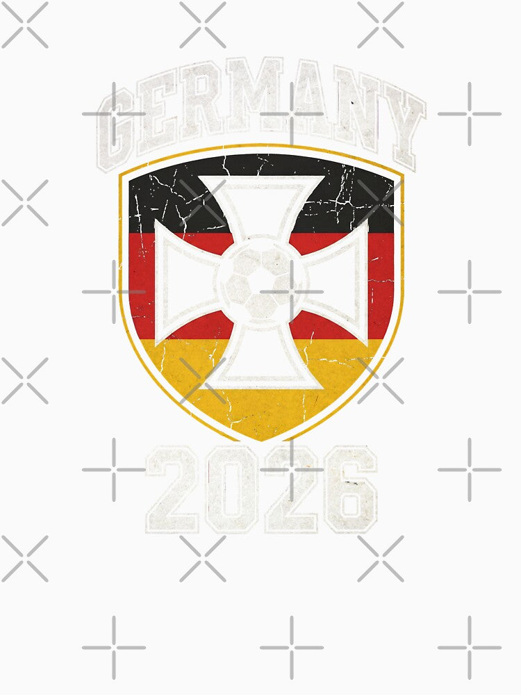 Germany Football 2026 Vintage Soccer Crest | Retro German Soccer by Imaginationbeyond
