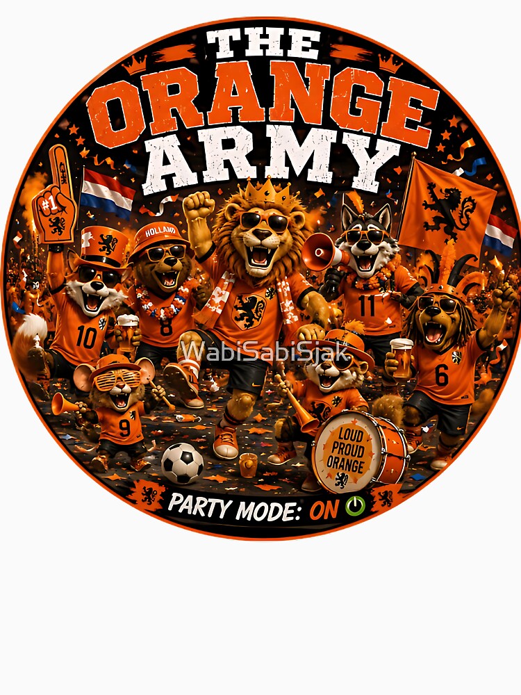 Orange Army Party Mode On | Funny Dutch Soccer Fans by WabiSabiSjak