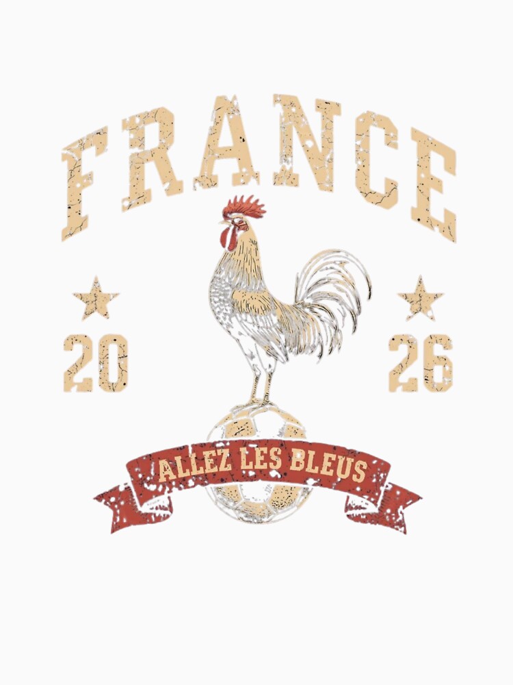 France Soccer 2026 Allez Les Bleus Vintage Badge by PACS0011