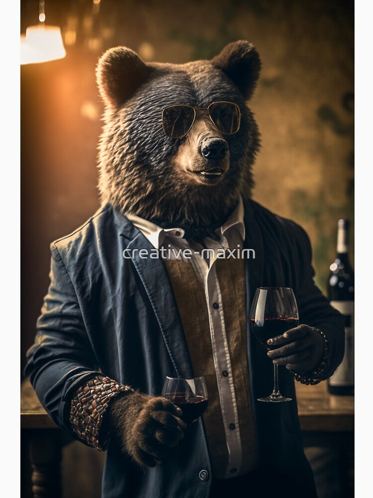 Raising a Glass to Corporate Resilience: The Bear's Cheers by creative-maxim
