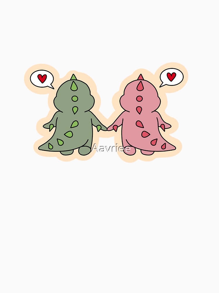 Dinos in love by Aavriee