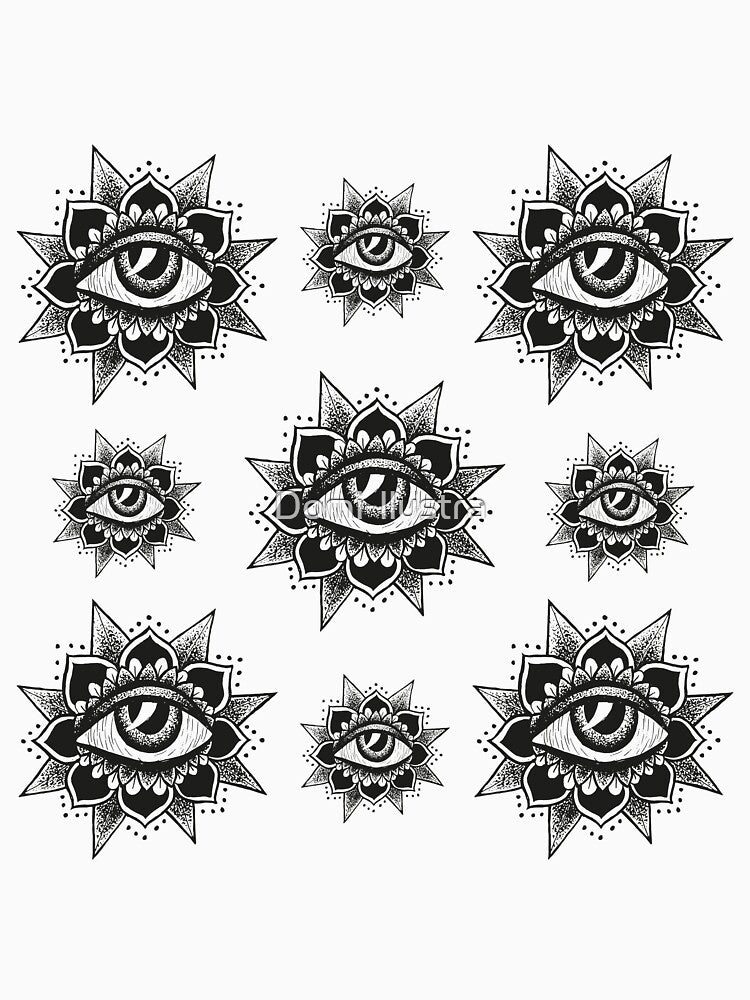 aesthetic mandala ink by Domi-llustra