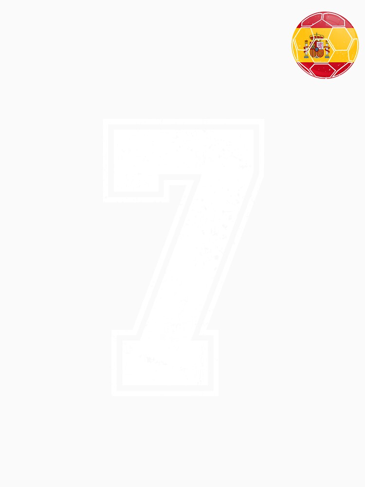 Spain Soccer Number 7 Vintage Sports Fan by KristenosNehk