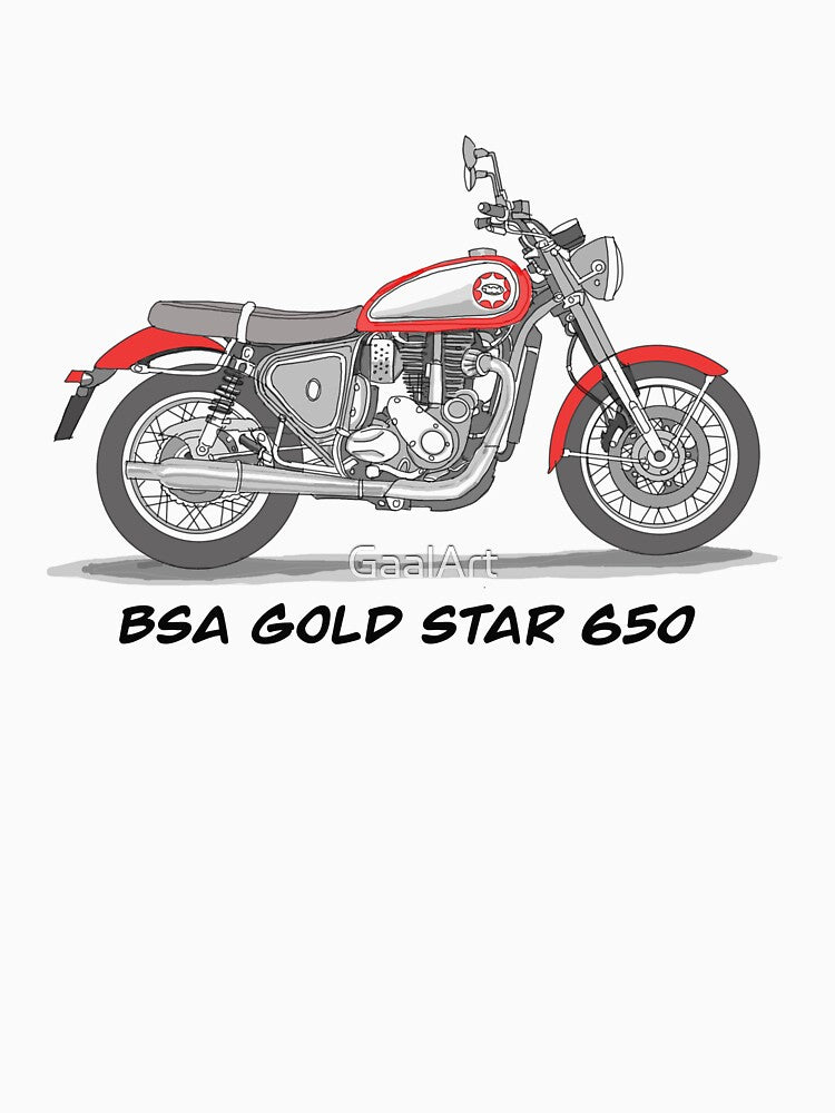 Sketching Vintage Motorcycle BSA Gold Star 650 by GaalArt