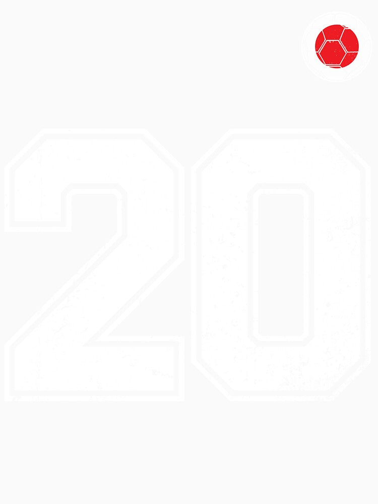 Japan Soccer Number 20 Vintage Sports Fan by LiviuGligoros