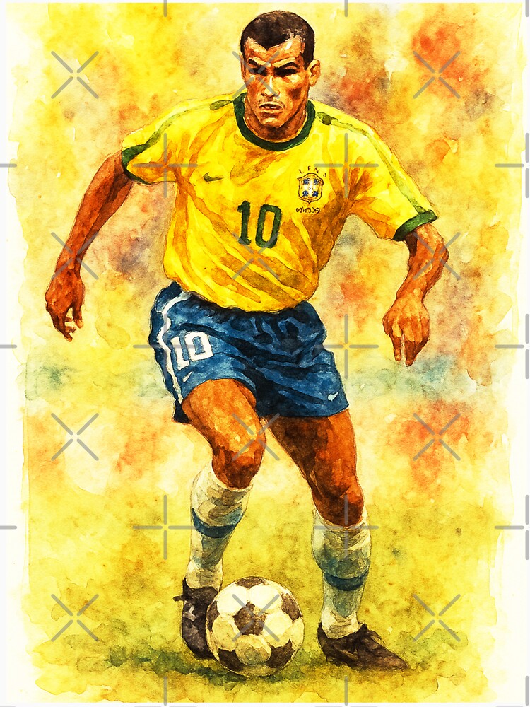 Rivaldo Classic Football Legend by Sarcastic designs