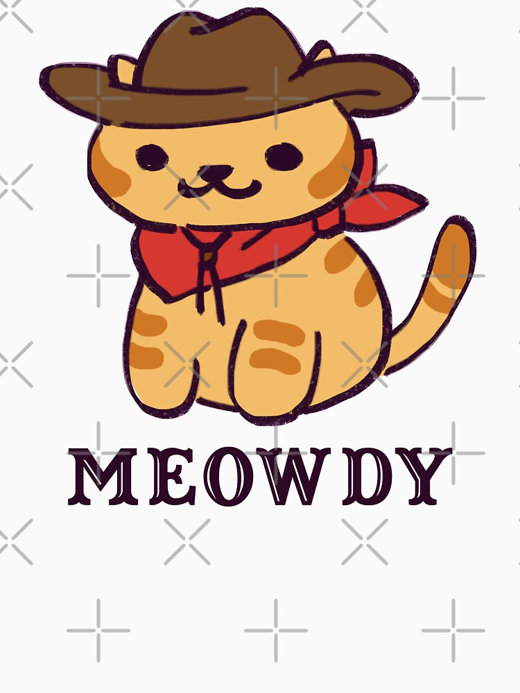I draw billy the kitten being the cowboy cat he is / meowdy text by RansRoom