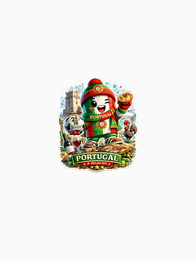 Portugal Soccer Fan Sticker | A Seleção Football Supporter Mascot by Julianto Tri Rizki