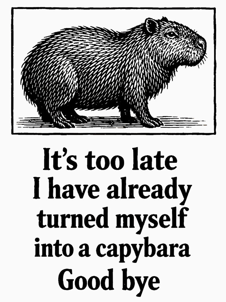 already turned myself into a capybara by sollunadesignns