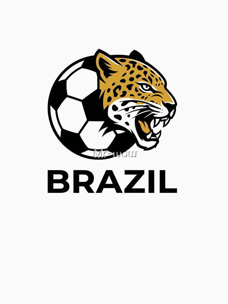 Brazil Soccer Jaguar Premium Minimalist World Cup Sticker by Mr-wow