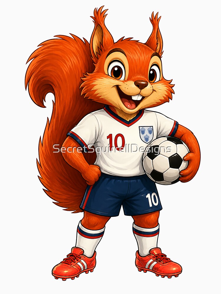 England Striker Squirrel by SecretSquirrellDesigns