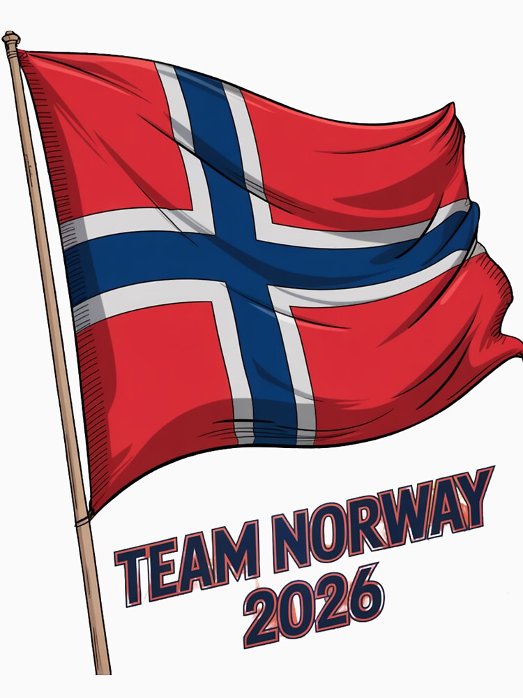 Team Norway 2026  Soccer Fan T-Shirt V1 by DBWStudios