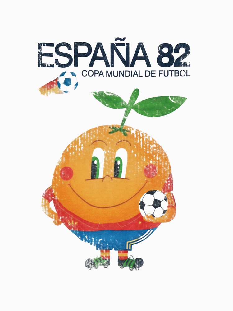 España 82 World Cup Football — Vintage Orange Mascot Illustration by Colorful-Garden