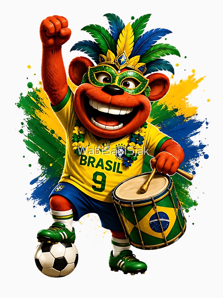 Brazil Samba Drum Soccer Fans World Cup 2026 by WabiSabiSjak