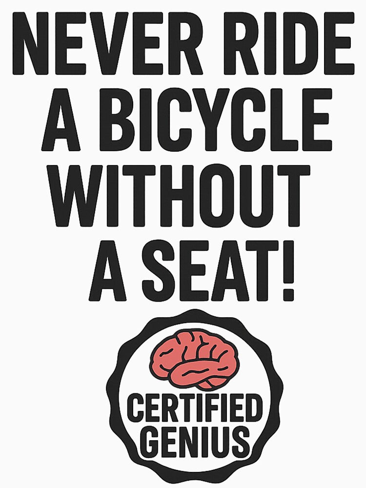 Never ride a bicycle without a seat. by CheekyPete