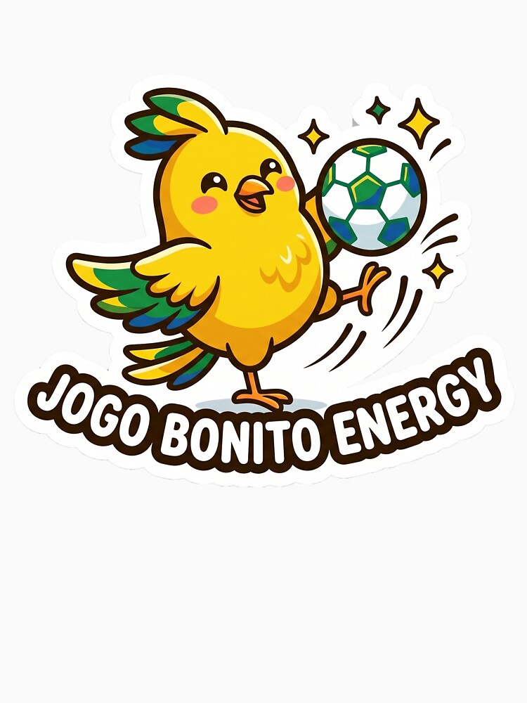 Jogo Bonito Energy Cute Brazilian Canary Football Soccer Sticker by Greemo03