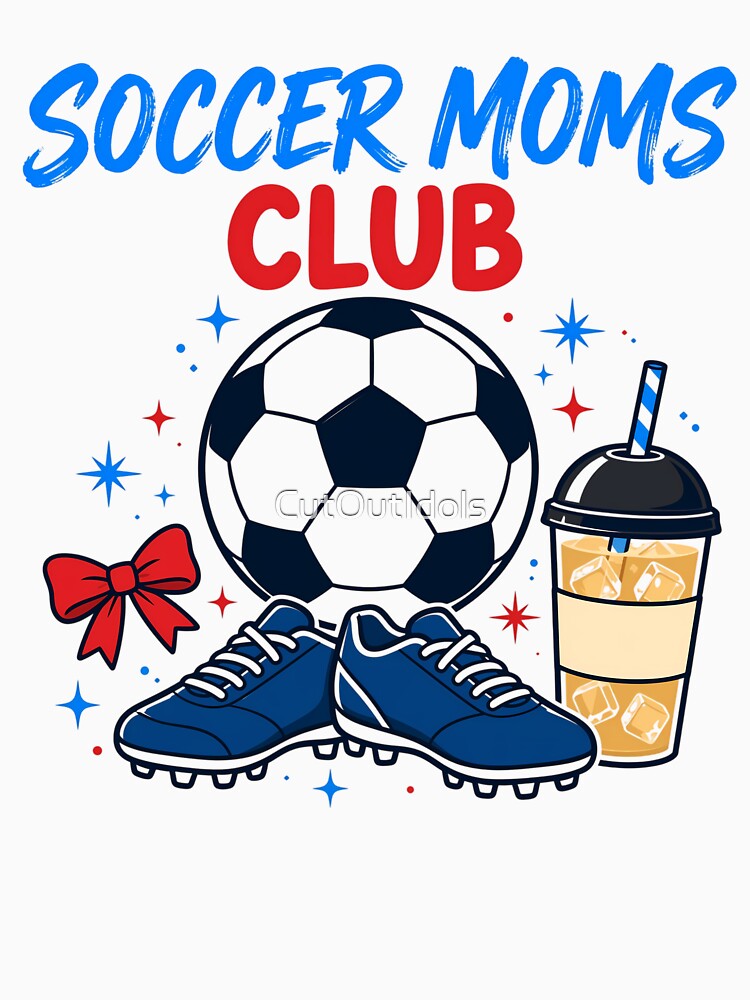 Soccer Moms Club - Gameday Doodle Soccer by CutOutIdols