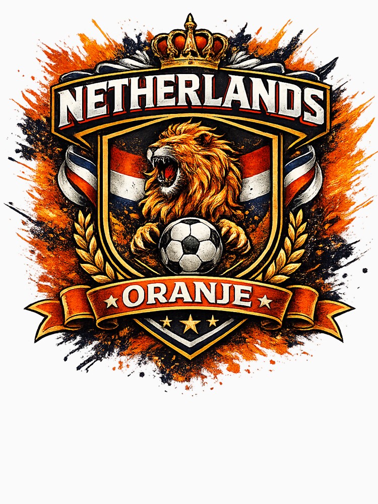 Netherlands Oranje Football Fan Design by EMYWAMZGLOBAL