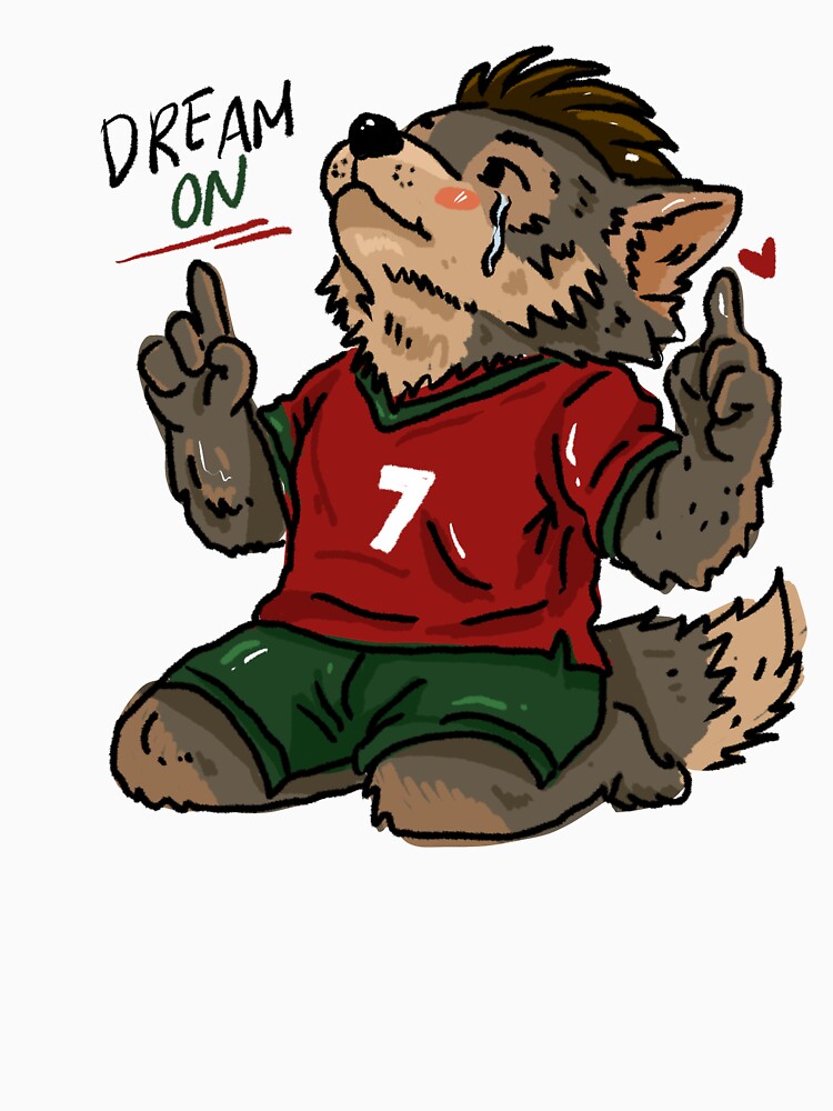 Portugal Dream On Wolf Football Fan Sticker | World Cup 2026 Animal Hat by chupichapa