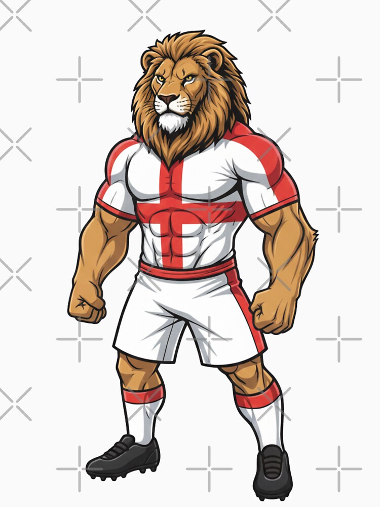 Powerful English Lion Football Mascot 2026 by ArtByKatti