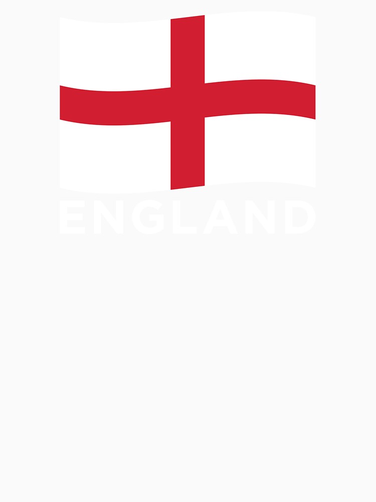 England Wave Flag (Text Under on Blue) by STUDIO-72