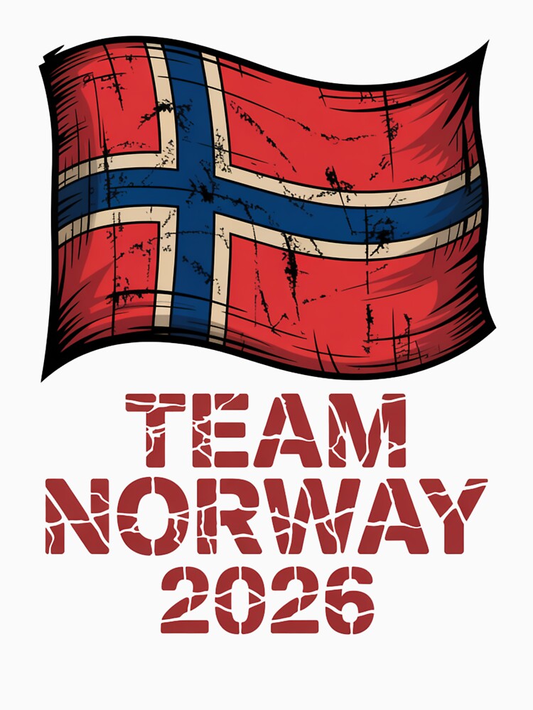 Team Norway 2026  Soccer Fan T-Shirt V8 by DBWStudios