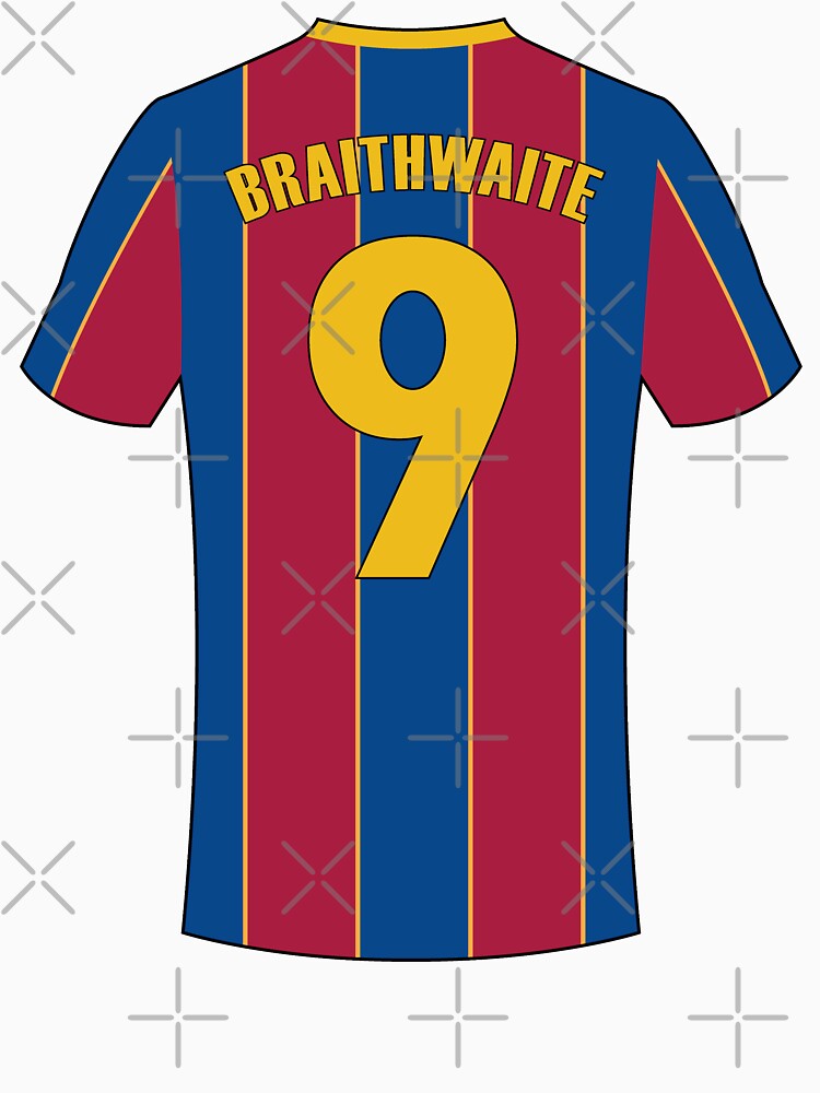 Martin Braithwaite Barcelona football jersey number by Justtrendytees