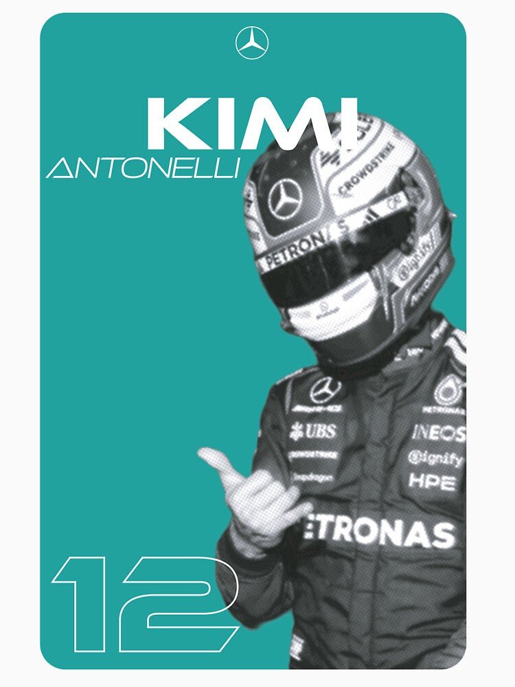 Kimi Antonelli Formula 1 - Minimalist by Otherlane Studio