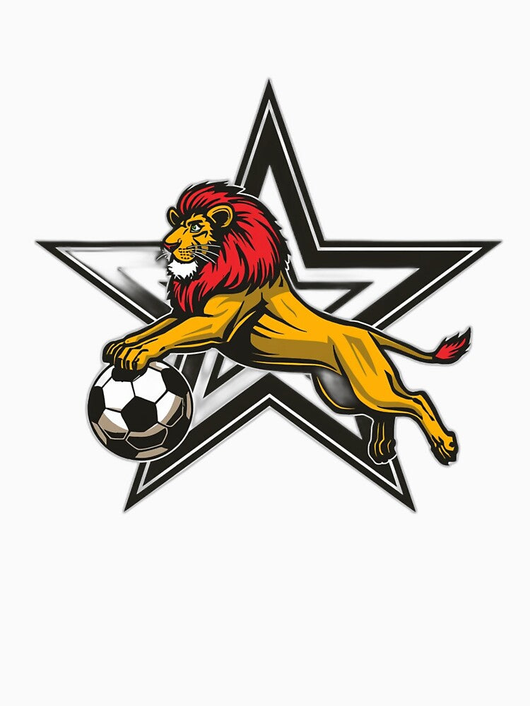 Morocco Lion Soccer Graphic | 2026 Moroccan Football Fan Design | Atlas Pride Style by YASboutik