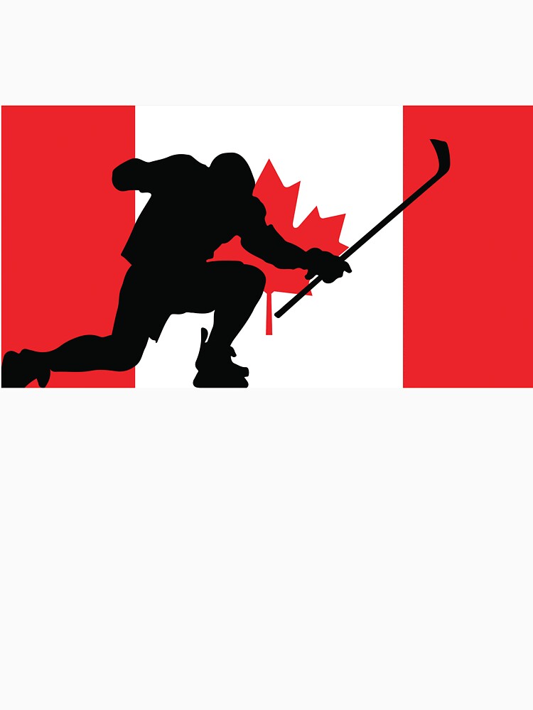 Hockey Canada Silhouette Goal Celebration by CanvasTee