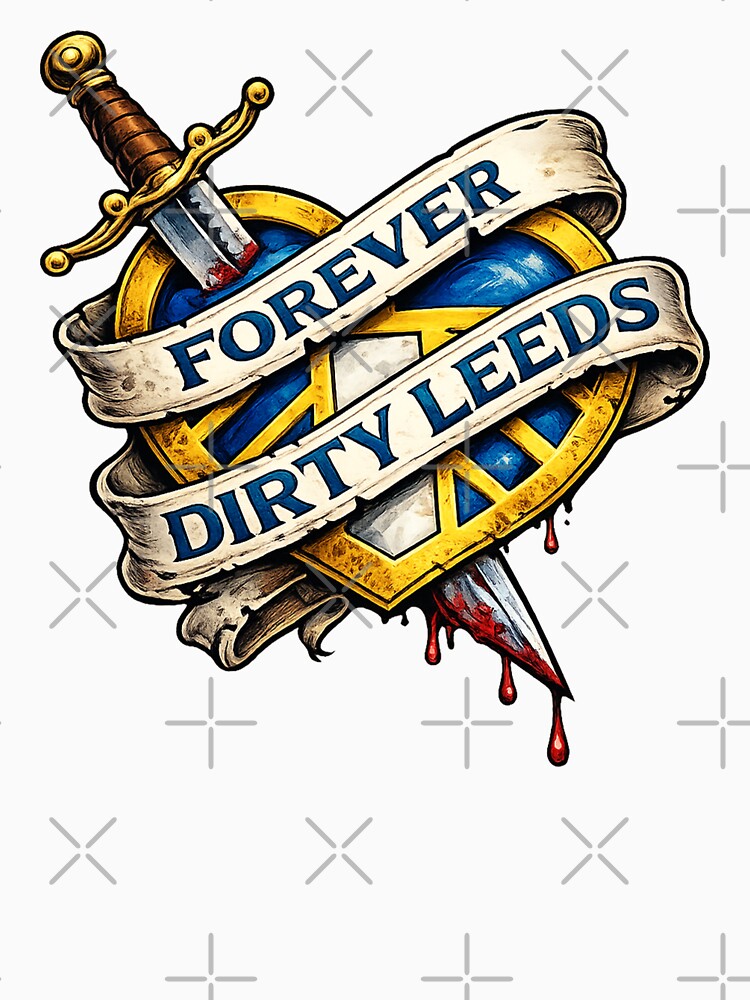 Forever Dirty Leeds – Sword & Crest by terrace-designs