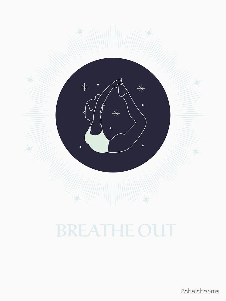 BREATH OUT YOGA GIRL by Ashalcheema