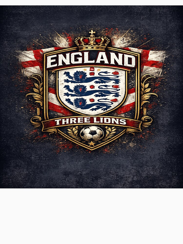England Three Lions Football Fan Design by EMYWAMZGLOBAL