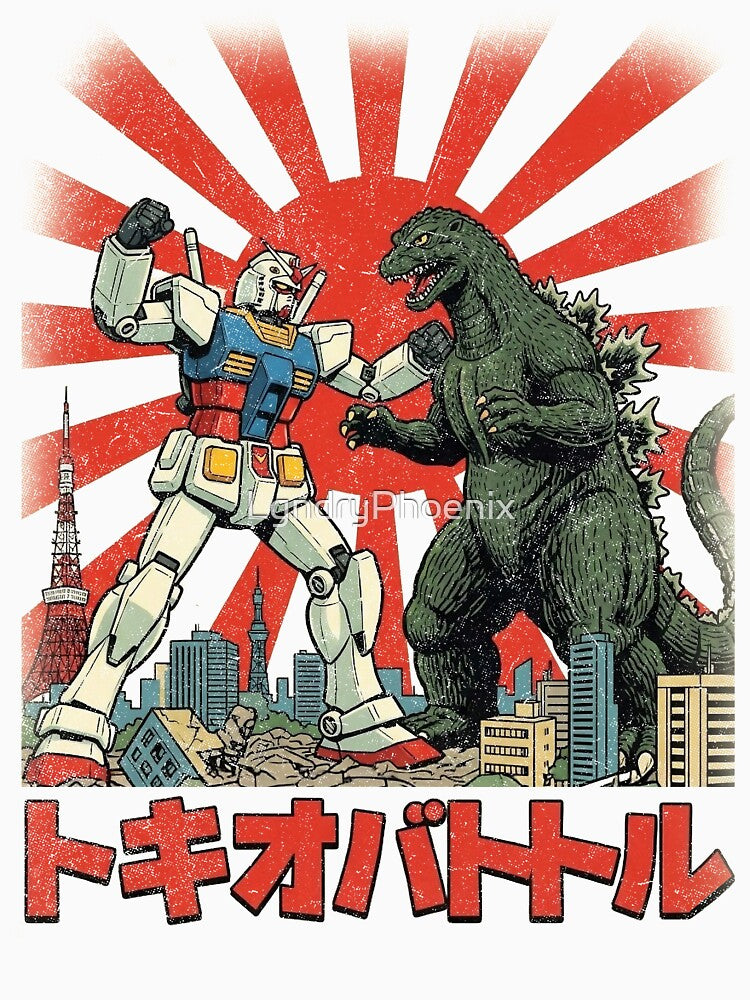 Gundam vs Godzilla by LgndryPhoenix